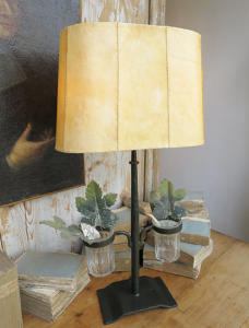 New French Iron Table Lamps