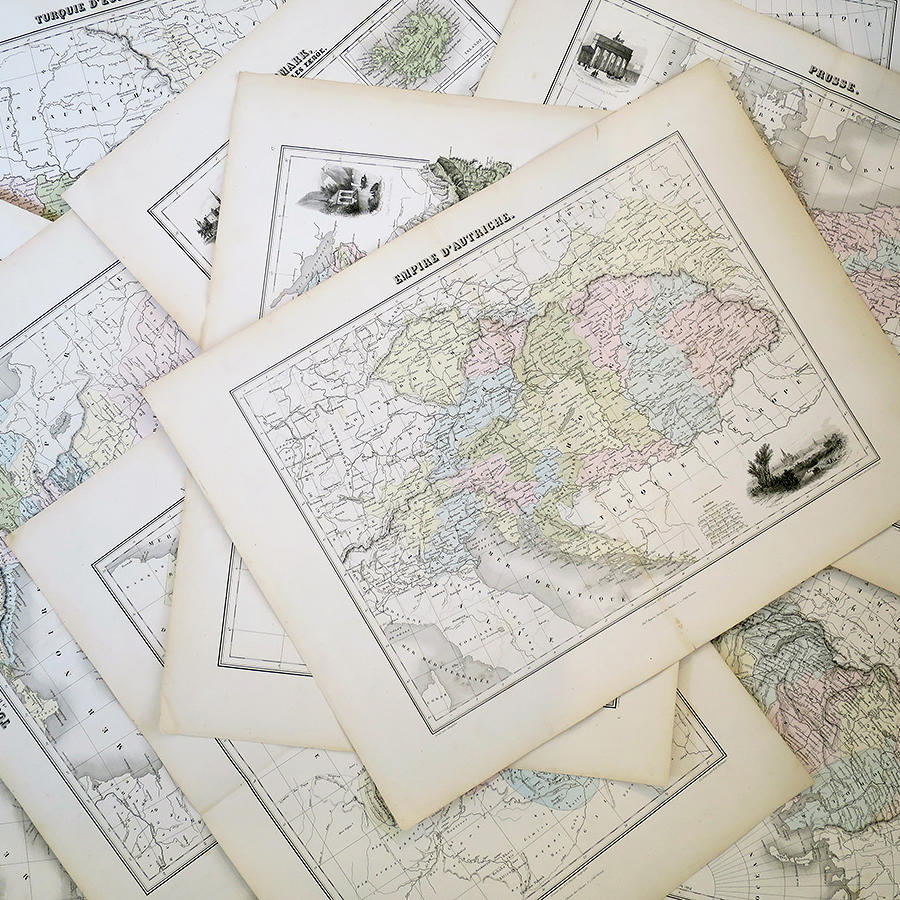 Collection of 19th century Maps