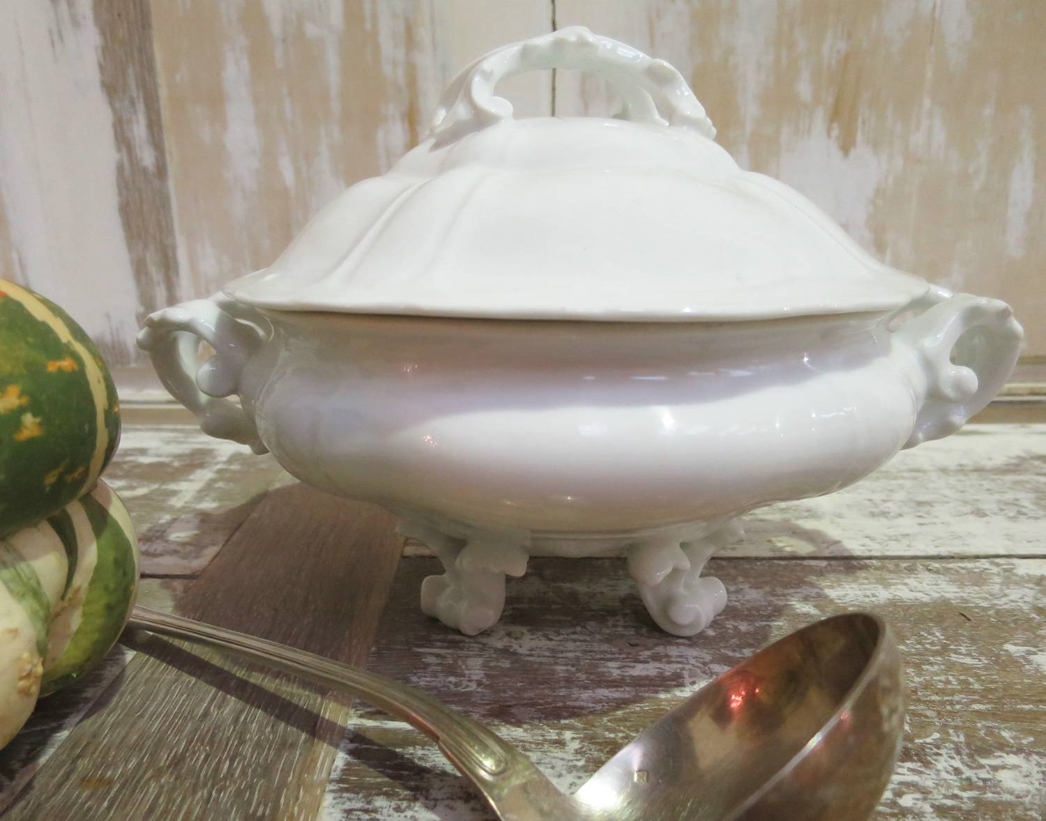 Fine White Porcelain Soup Tureen