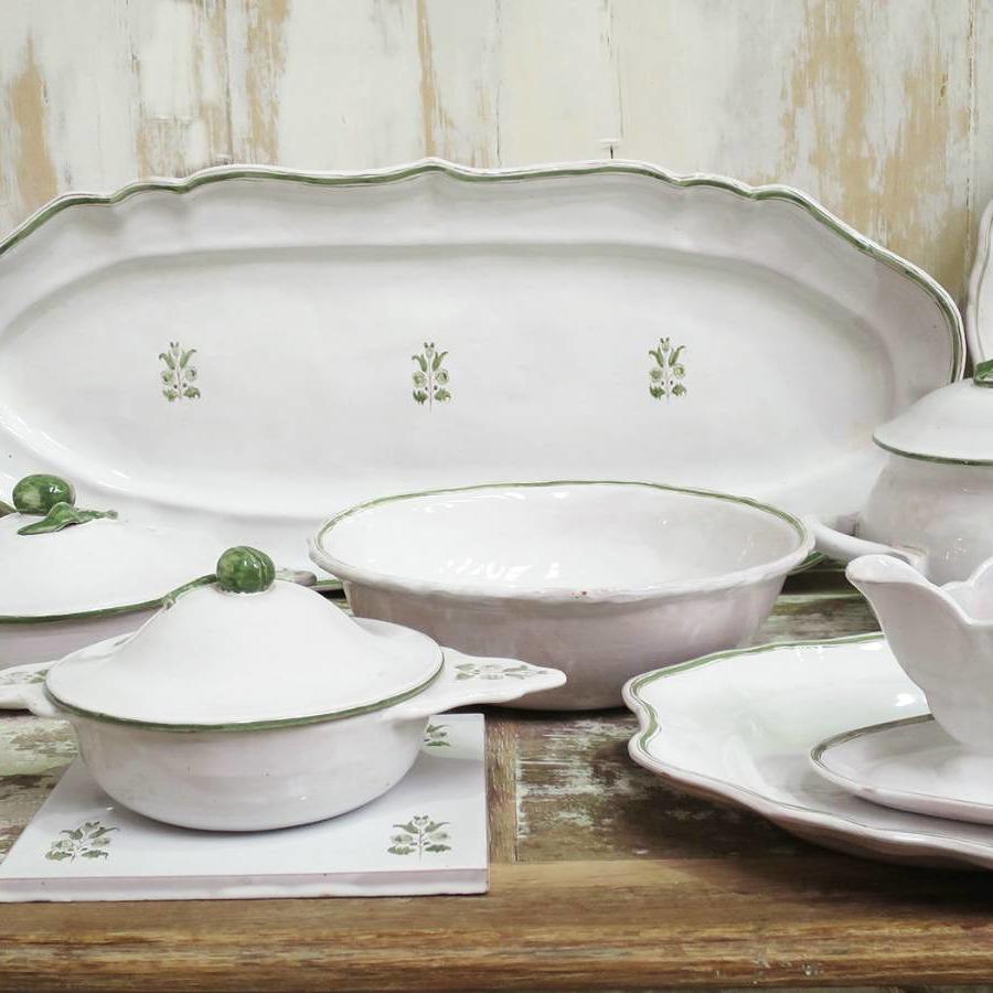 French Faiance Dinner Service by `Moustier`