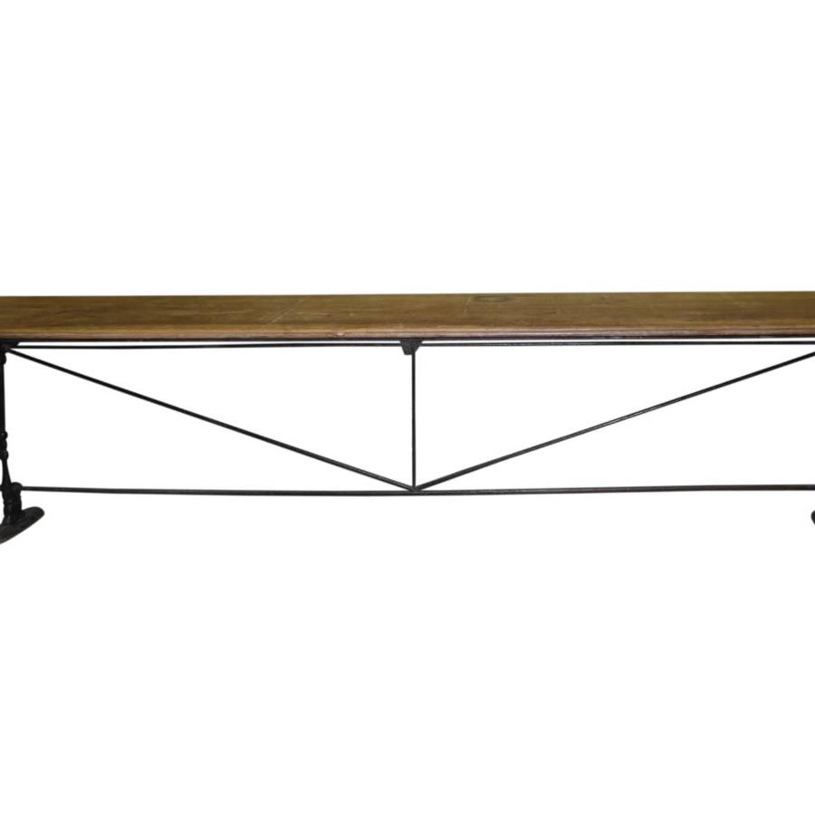 Long , narrow Spanish Table with Iron Base
