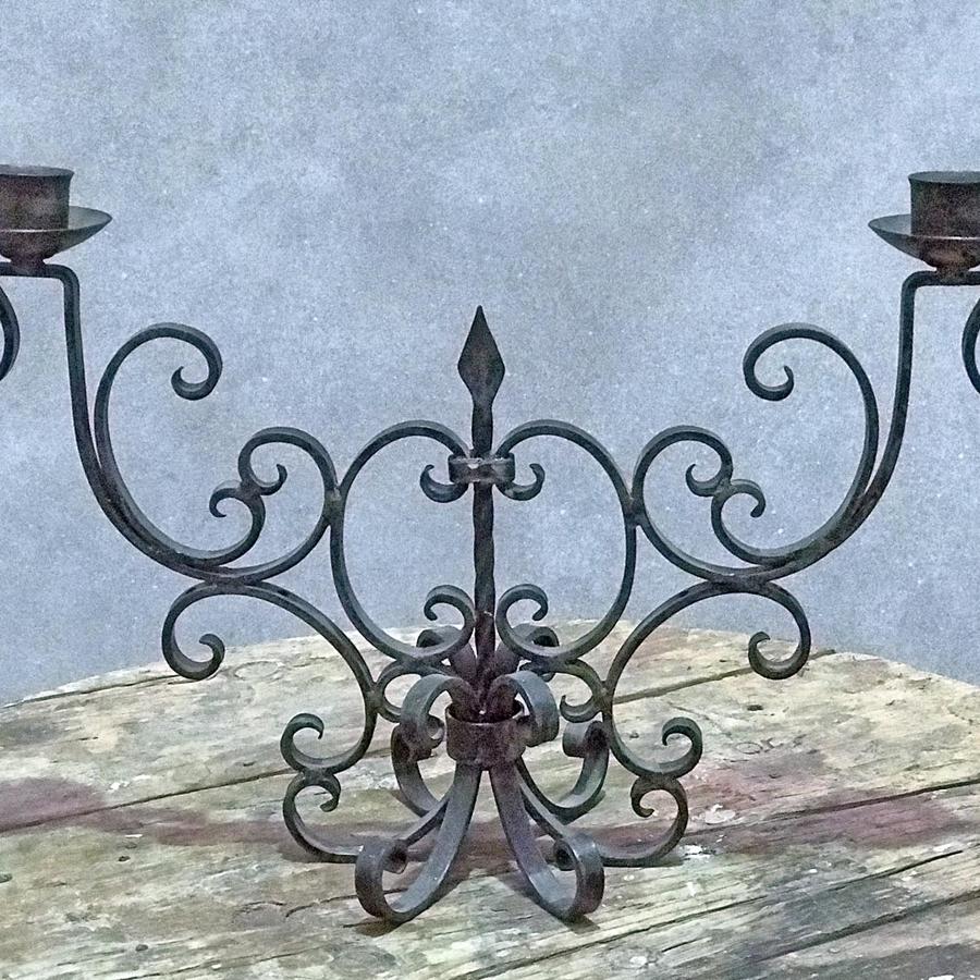 French Wrought Iron Candelabra