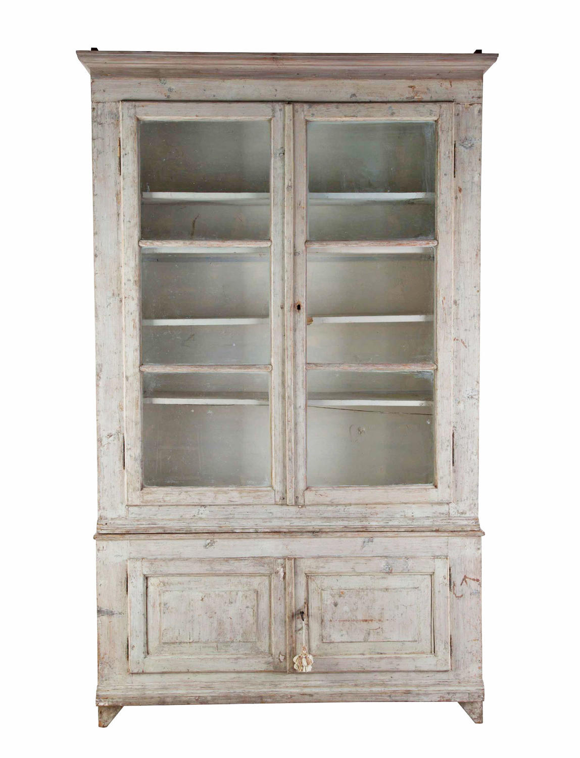 19th c French Painted Bookcase