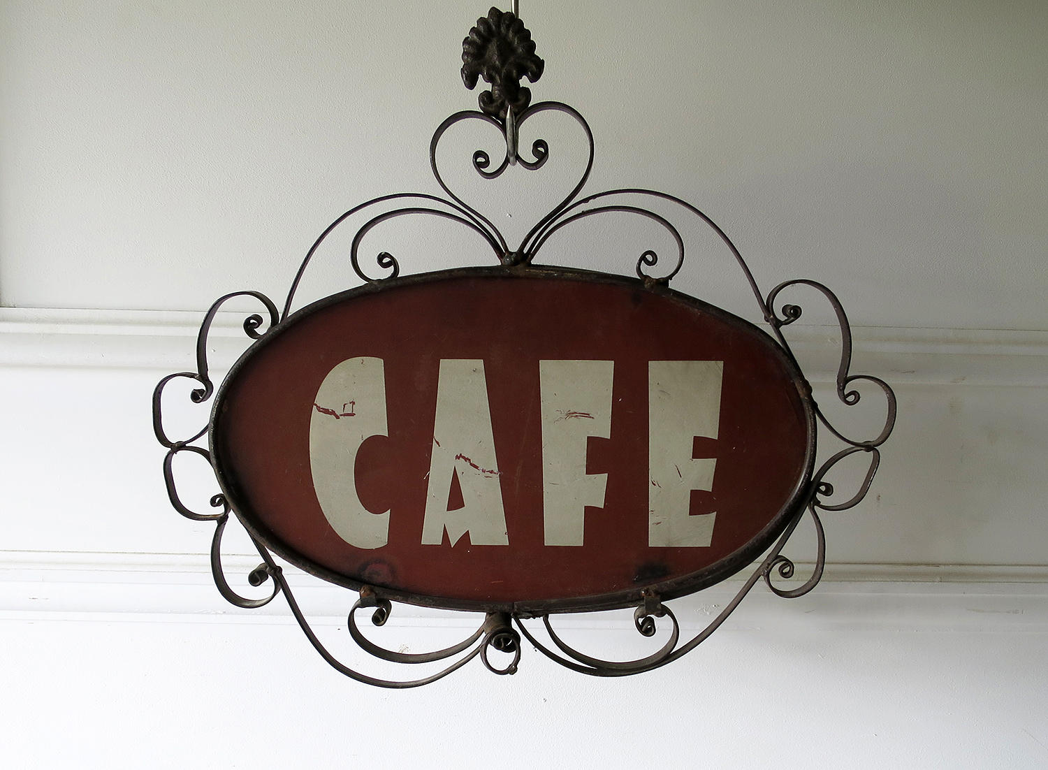 French 'CAFE' sign - charming! circa 1930