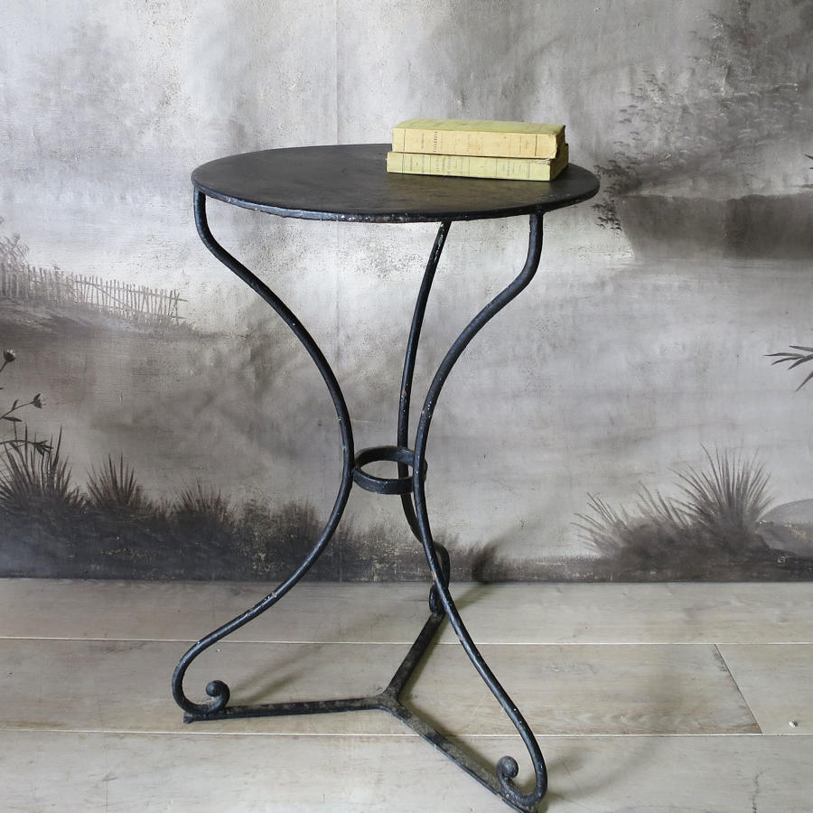 Round French Iron Cafe Table