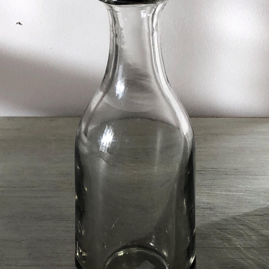 Small but heavy hand-blown 19th c Cider Carafe c 1860