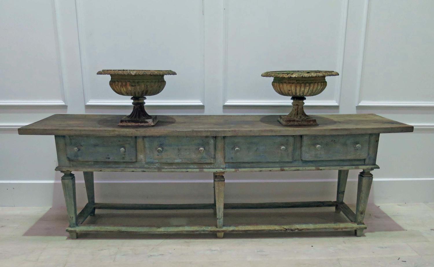 18th century Italian Servery Table with drawers