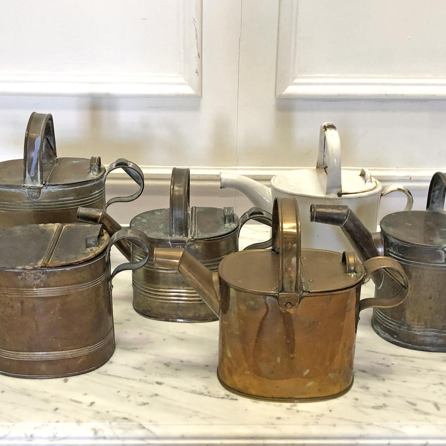 Collection of old English Watering Cans - circa 1920