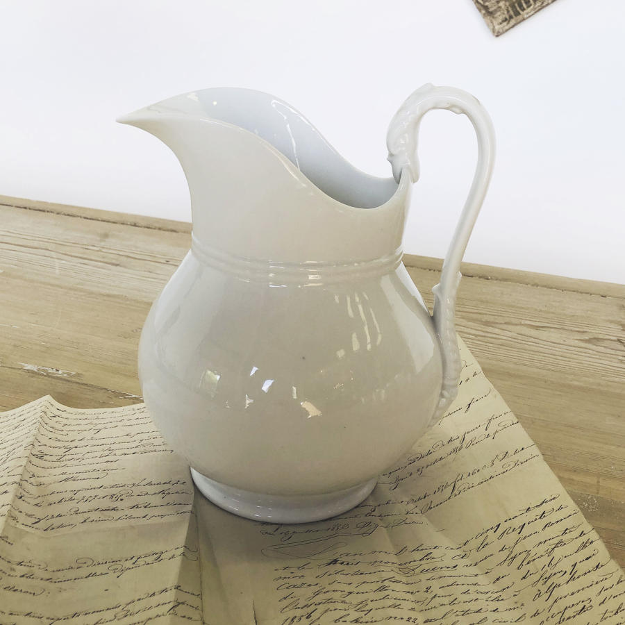 White large French Jug - circa 1920