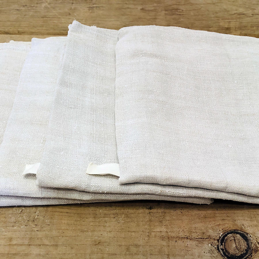 Bundle of 4 Plain French Linen T-Towels