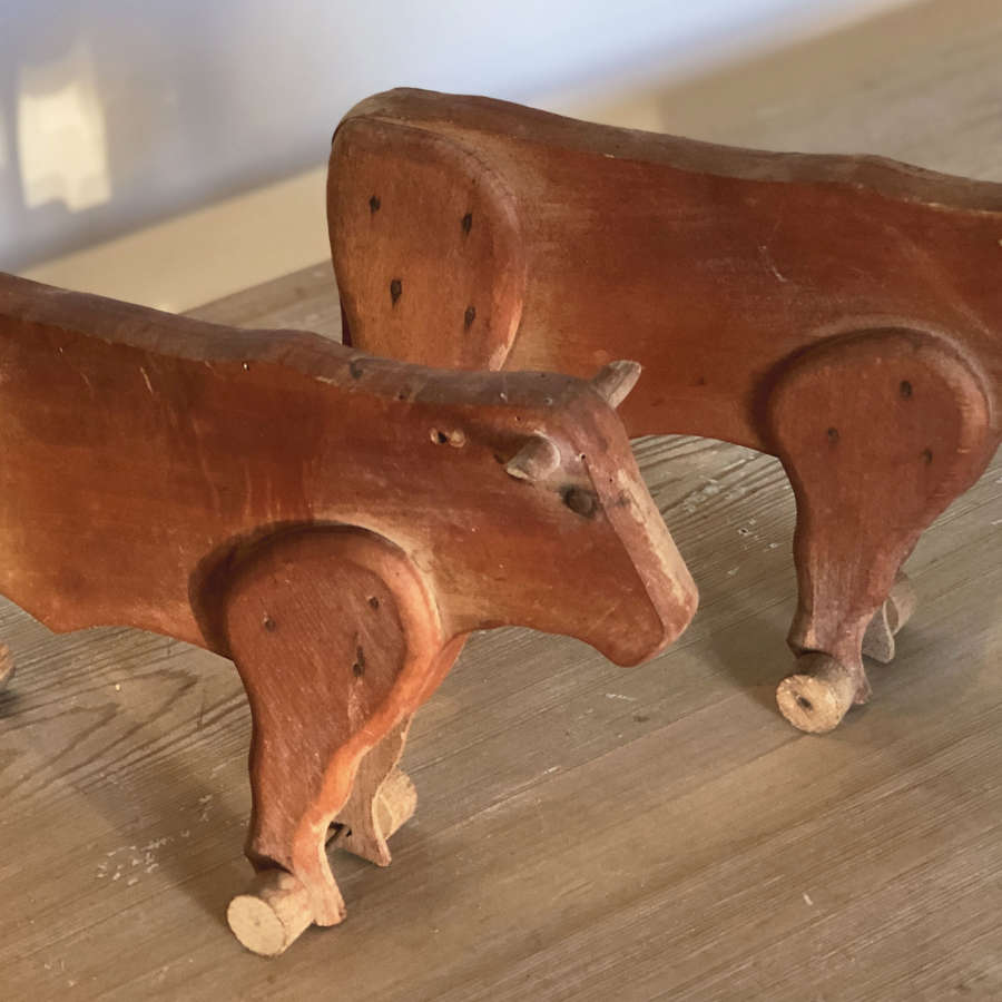 French naive hand made Bull - 1890