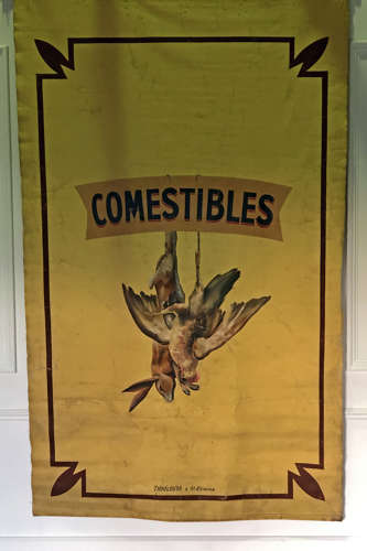 19th c French Canvas from a 'Game Shop' - circa 1890