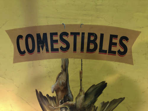 19th c French Canvas from a 'Game Shop' - circa 1890