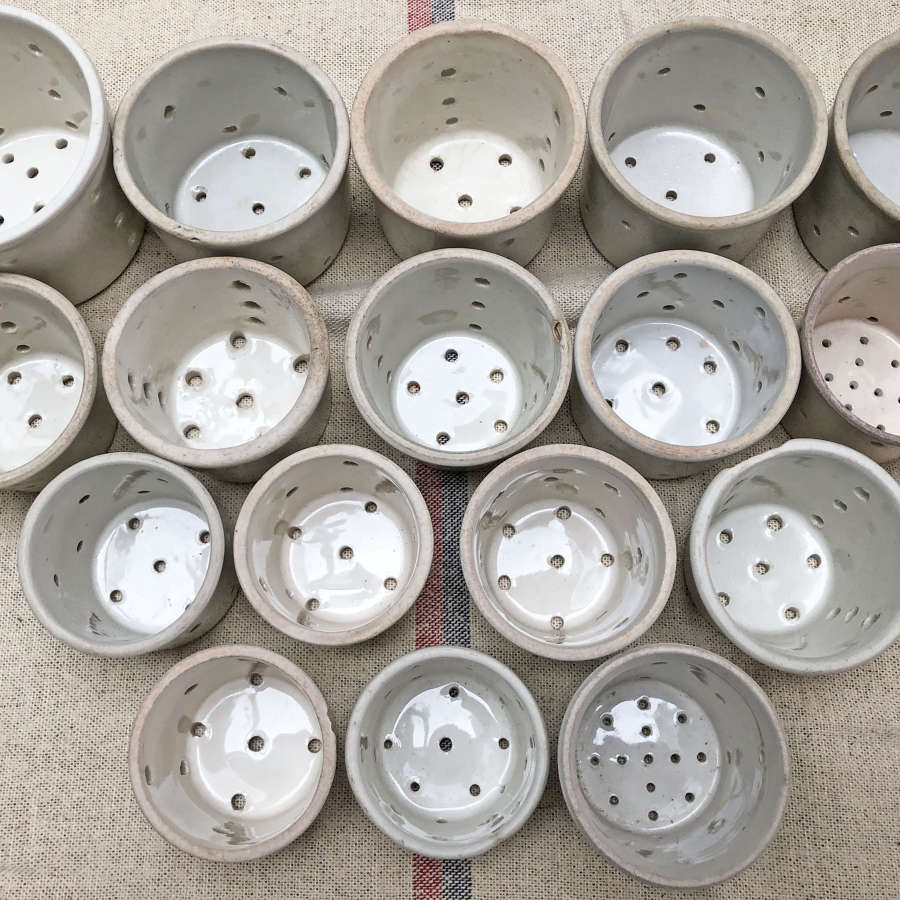 Collection of French Cheese Moulds - circa 1920