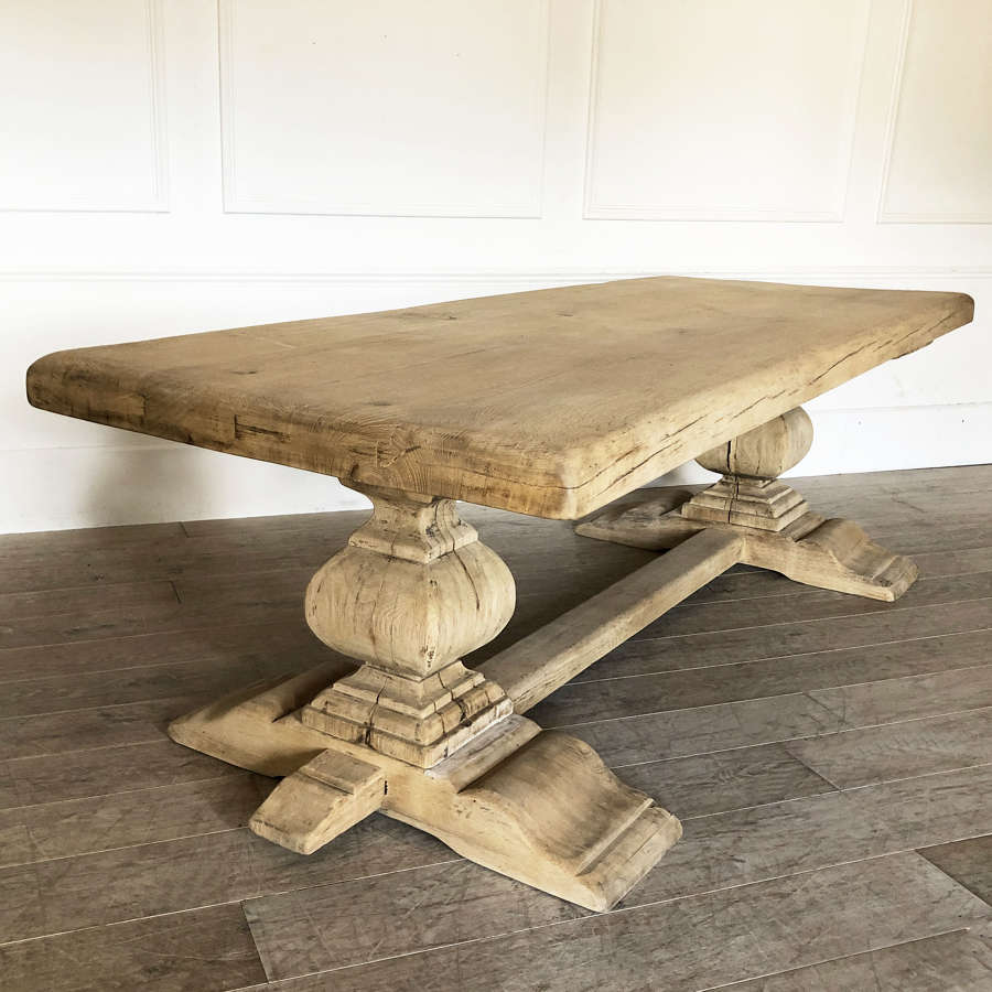 French Oak Monastery Dining Table - circa 1940