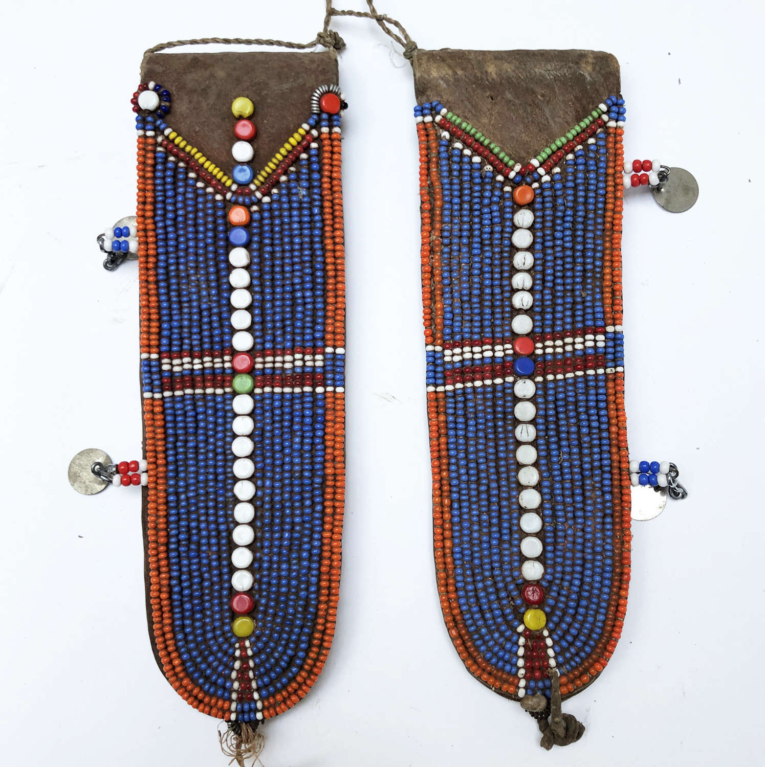 Pair of Maasai Traditional Beaded Ear Pieces