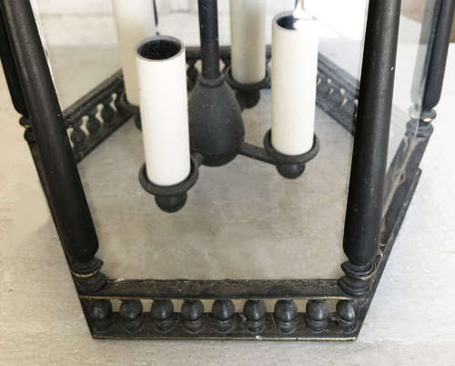 19th c English Bronze Lantern - circa 1880
