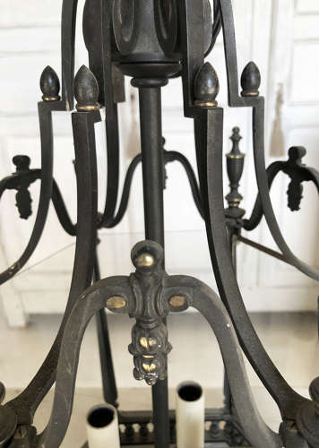 19th c English Bronze Lantern - circa 1880