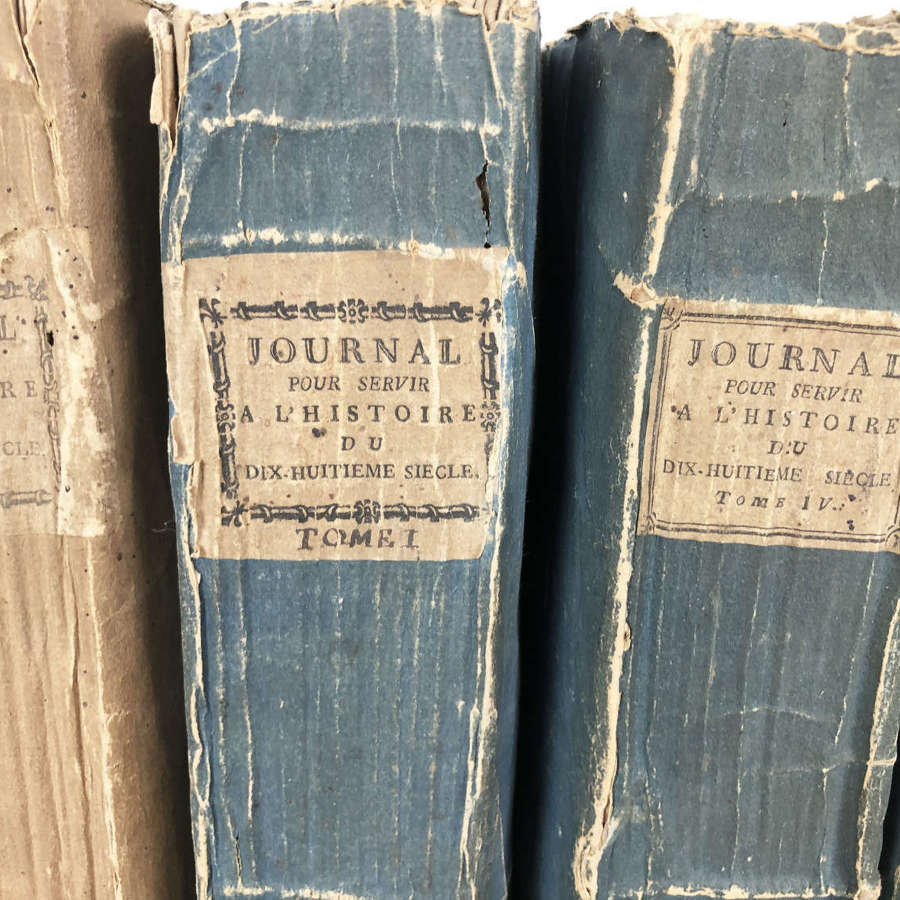 5 Volumes of the 'Journal d'Histoire du XV111 siecle"