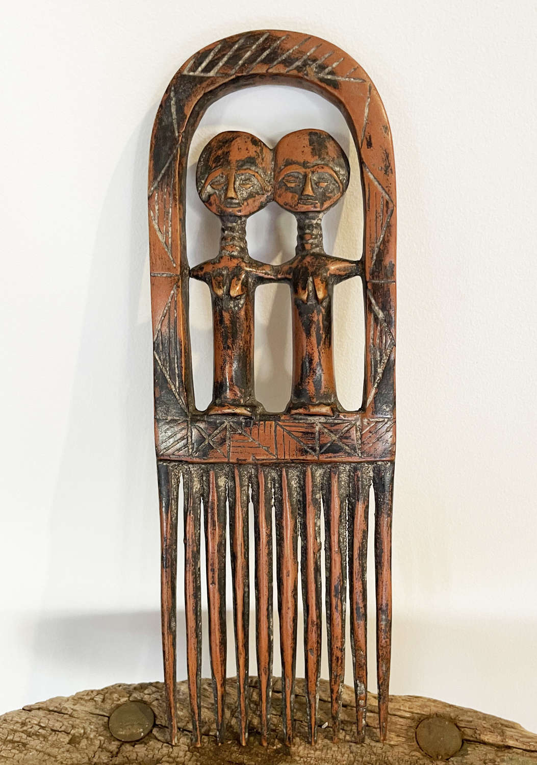 Hand Carved Comb from the Akuaba Tribe in Ghana - circa 1900