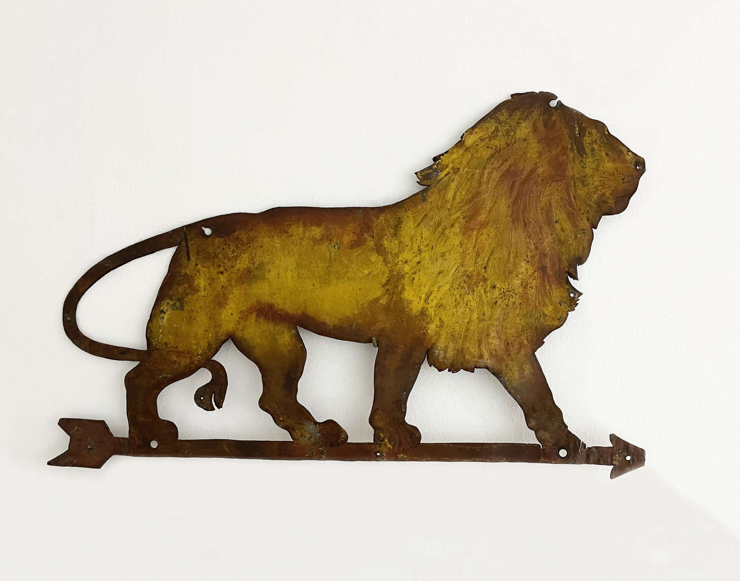 French early 20th c Peugeot 'Lion' sign Circa 1920