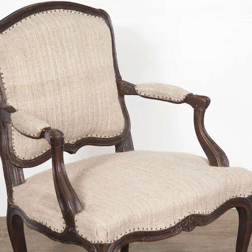 A single 18th c Louis XV Bergeres - circa 1750