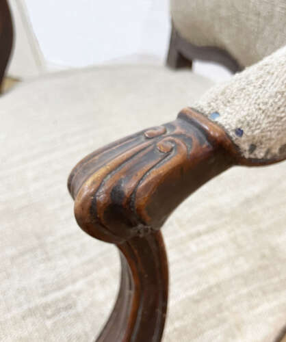 A single 18th c Louis XV Bergeres - circa 1750