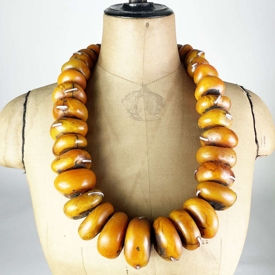 Large Decorative Phenolic Amber Necklace