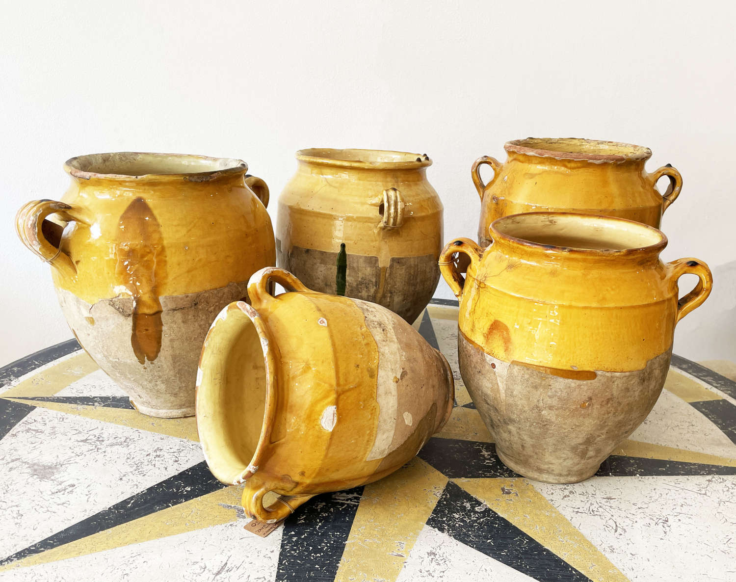 Collection of French early 19th century Confit Jars - circa 1840
