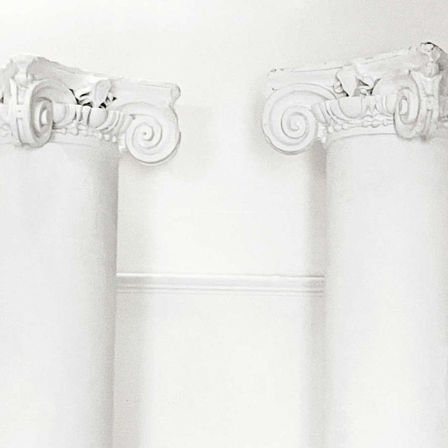 Pr. English Plaster Columns - circa 1850