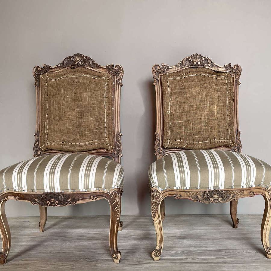 Pair of 19th century French Side Chairs - circa 1890