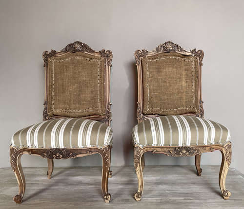 Pair of 19th century French Side Chairs - circa 1890