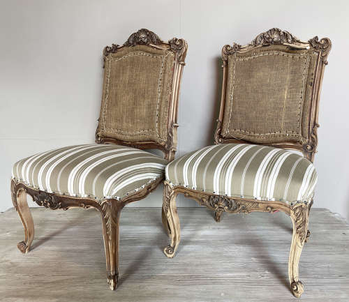 Pair of 19th century French Side Chairs - circa 1890