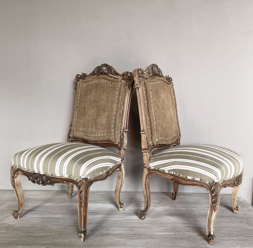 Pair of 19th century French Side Chairs - circa 1890