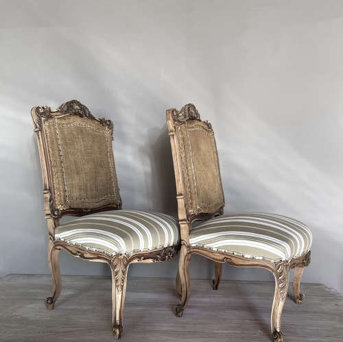 Pair of 19th century French Side Chairs - circa 1890