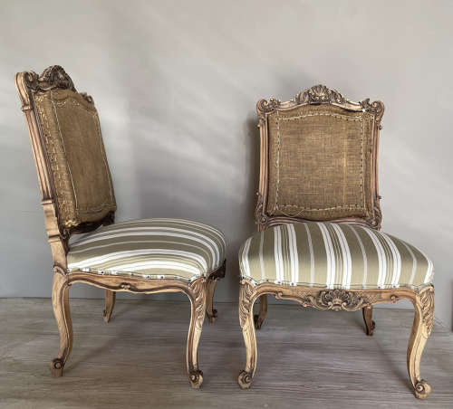 Pair of 19th century French Side Chairs - circa 1890