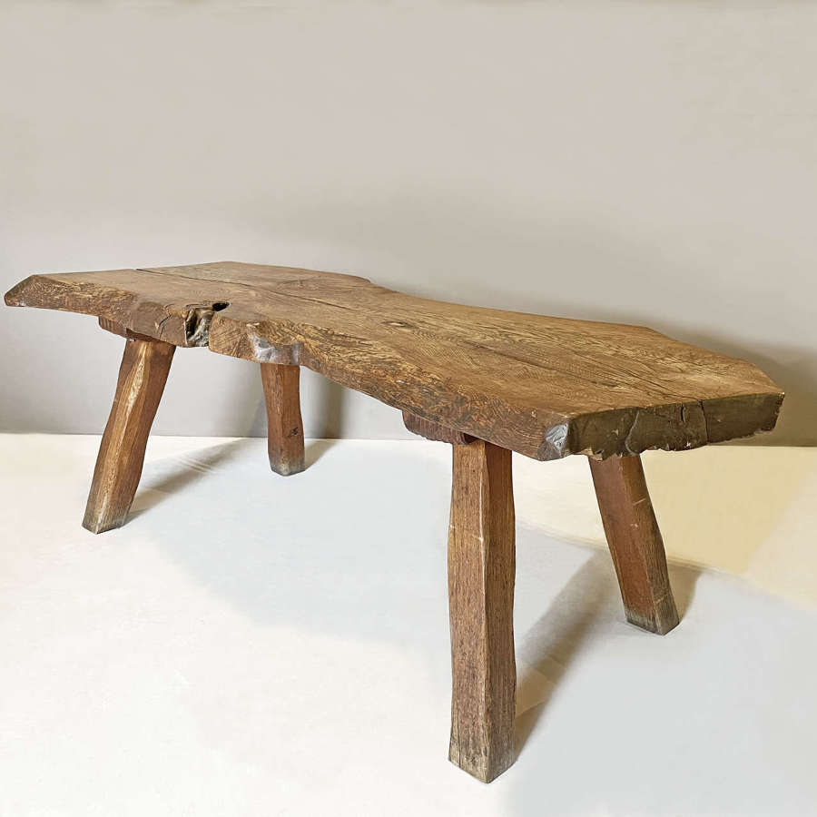 20th Century French Primitive Oak Table