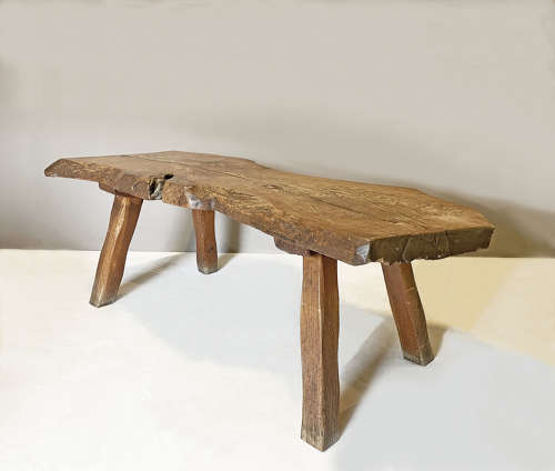 20th Century French Primitive Oak Table