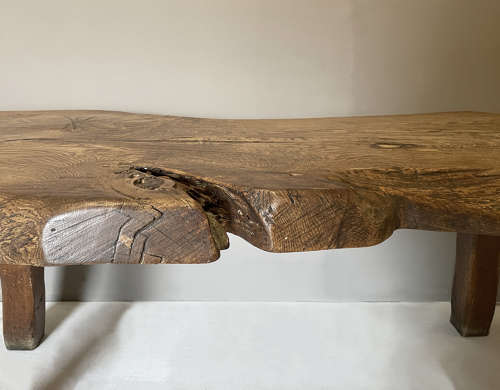20th Century French Primitive Oak Table