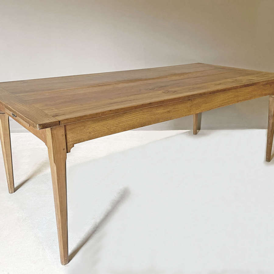 19th Century French Elm Dining Table
