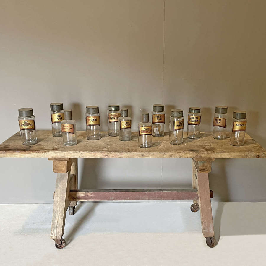 Early 20th Century French Industrial Console Table