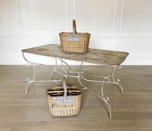 French 19th Century Wrought Iron Table