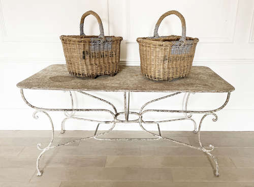 French 19th Century Wrought Iron Table