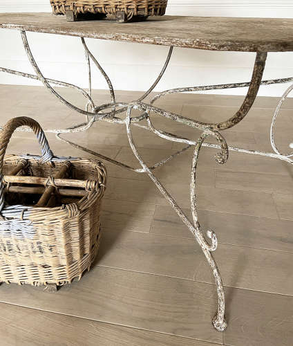 French 19th Century Wrought Iron Table