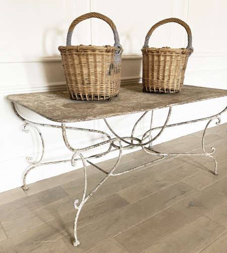 French 19th Century Wrought Iron Table