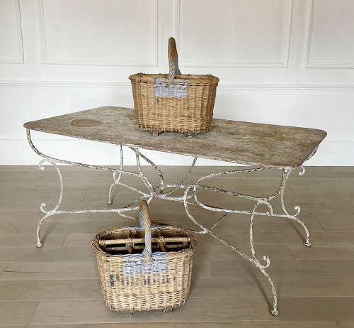 French 19th Century Wrought Iron Table