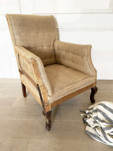 French 19th century deconstructed Armchair - circa 1890