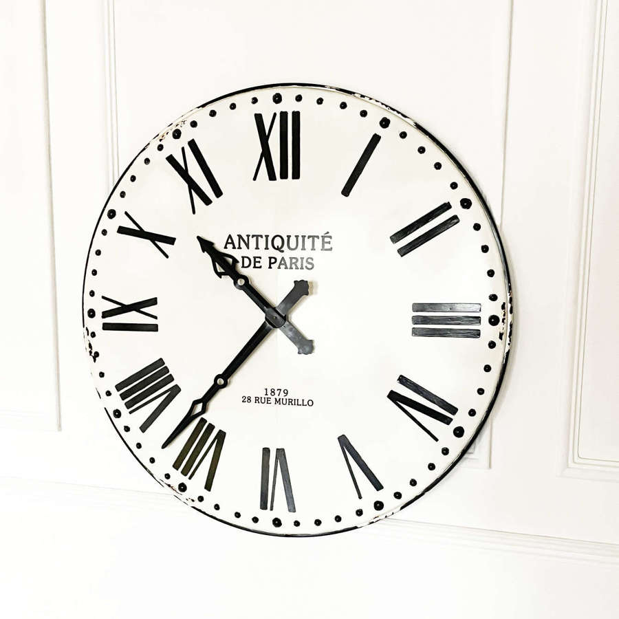 Large French Vintage Clock Face. Circa 1960
