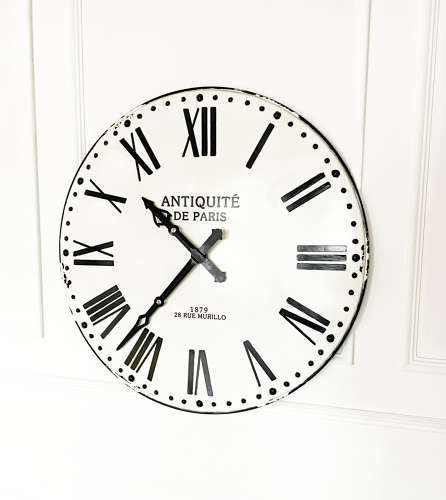 Large French Vintage Clock Face. Circa 1960