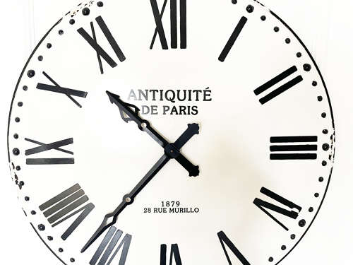 Large French Vintage Clock Face. Circa 1960